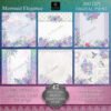 Mermaid Elegance Digital Paper 6 Pk set 3