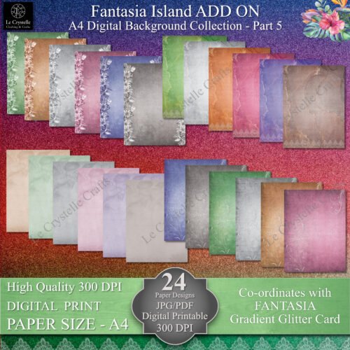 A4 Fantasia Island Digital ADD ON Floral Collection Part 5