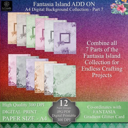 A4 Fantasia Island Digital ADD ON Floral Collection Part 7
