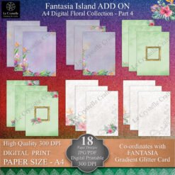 A4 Fantasia Island Digital ADD ON Floral Collection Part 4