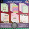 A4 Fantasia Island Digital Paper Collection Part 1