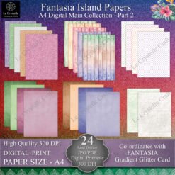 A4 Fantasia Island Digital Paper Collection Part 2