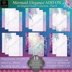 A4 Mermaid Elegance Digital ADD ON Floral Collection Part 4