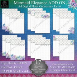 A4 Mermaid Elegance Digital ADD ON Floral Collection Part 6
