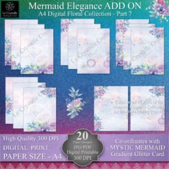 A4 Mermaid Elegance Digital ADD ON Floral Collection Part 7