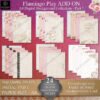 A4 Sunset Flamingo Play Digital ADD ON Background Collection Part 7