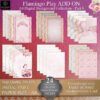 A4 Sunset Flamingo Play Digital ADD ON Background Collection Part 8