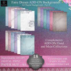 A4 Fairy Dreams Digital Paper ADD ON Background Collection Part 9