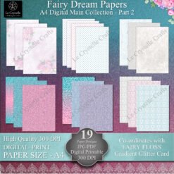 A4 fairy dream digital paper part 2