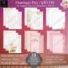 A4 Sunset Flamingo Play Digital ADD ON Floral Collection Part 6
