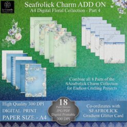 A4 mermaid ADD ON Floral pt 4
