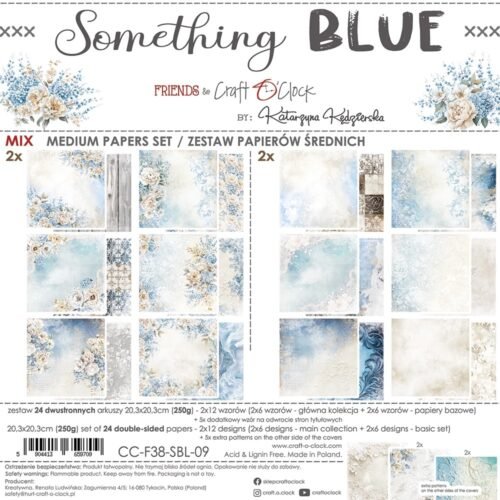 Something Blue 8x8 Mixed Set Papers