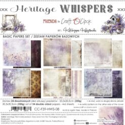 Heritage Whispers 8x8 Background Papers