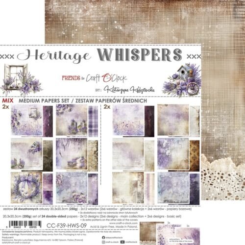 Heritage Whispers 8x8 Mixed Set Papers - Image 16
