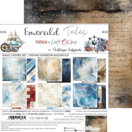 Emerald Tales 8x8 Background Papers - Image 8
