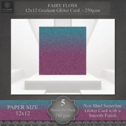 Fairy Floss Gradient Glitter Card Pack