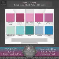 Fairy Floss Linen Card Pack