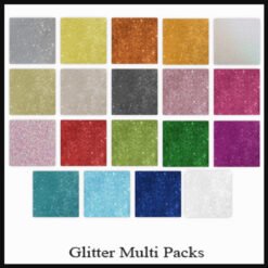 Multi Pks Glitter Card 14cmx14cm