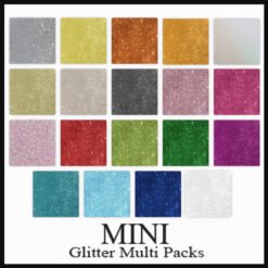 Mini Multi Pks Glitter Card 14cmx14cm