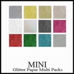 Mini Multi Pks Glitter Paper 14cmx14cm