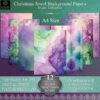 A4 Digital Christmas Jewel Background Collection