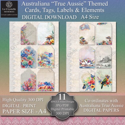 True Aussie Cards Tags & Elements - Image 5