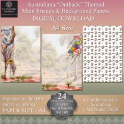 Australian Outback digital design papers