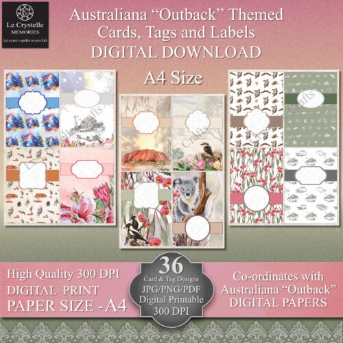 Australian Outback Cards Tags & Elements - Image 2