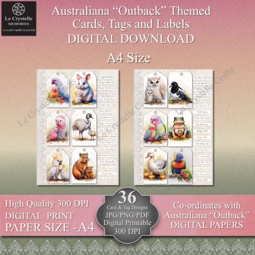 Australian Outback Cards Tags & Elements - Image 3