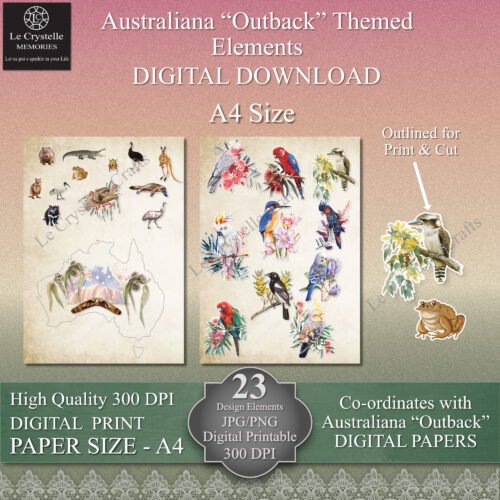 Australian Outback Cards Tags & Elements - Image 6