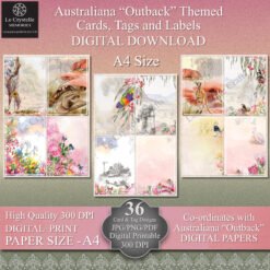 Australian Outback Cards Tags & Elements