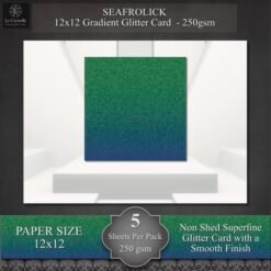 Seafrolick Gradient Glitter Card Pack - 5 Pk