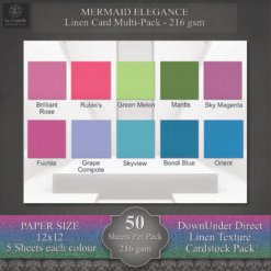 Mermaid Linen Card Pack
