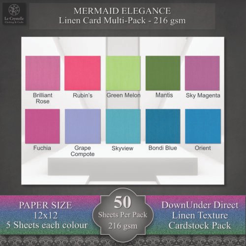 Mermaid Linen Card Pack