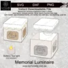 Explosion box memory luminaire